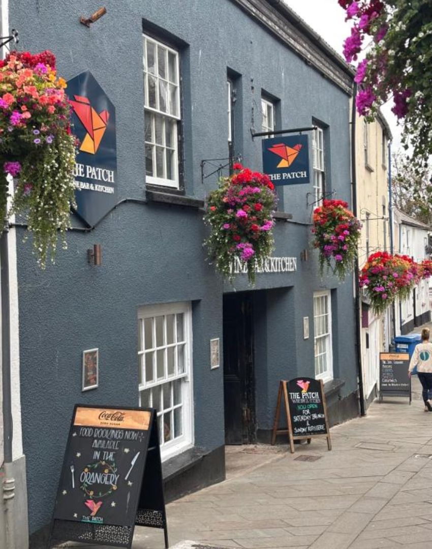 The restored frontage of The Patch on Cooper Street, Bideford