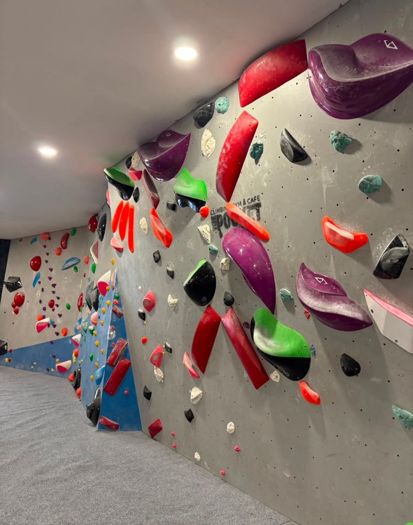 Indoor climbing at The Pocket in Bideford, North Devon